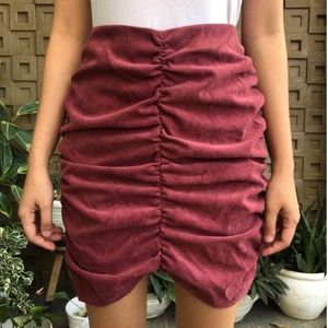 Zara ruched skirt NWT